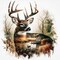 Deer Diamond Painting Kit for Adults, 5D Full Drill Paint by Diamonds for Beginners, DIY Wildlife Diamond Art Craft for Home Wall Decor, 13.8 x 13.8 Inch